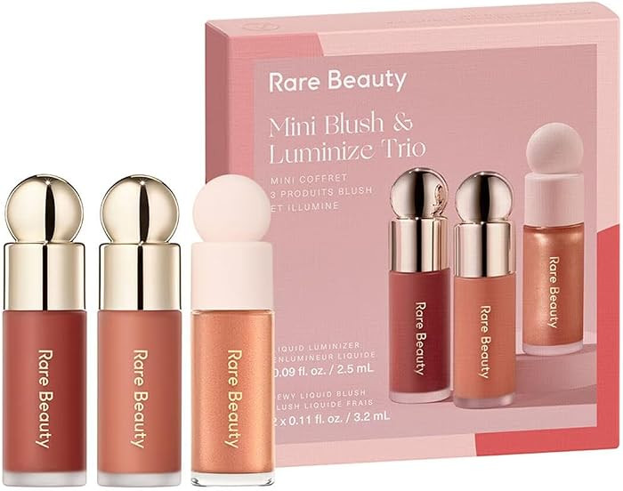 Rare Beauty Limited Edition Mini Blush & Luminize Trio - Beloved - Virtue - Enliven - New In Box | Amazon (US)