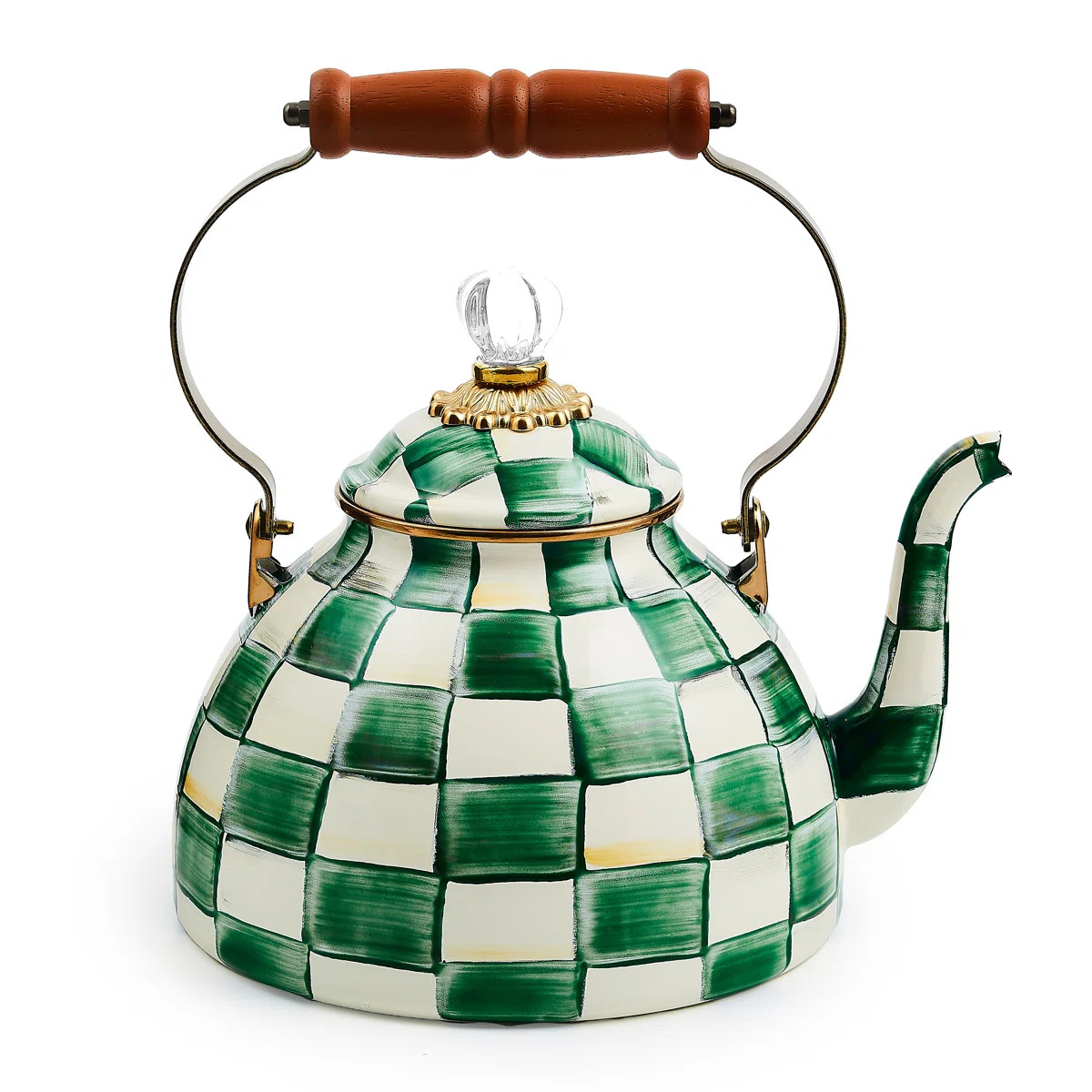 Emerald Check 3 Quart Tea Kettle | Perigold