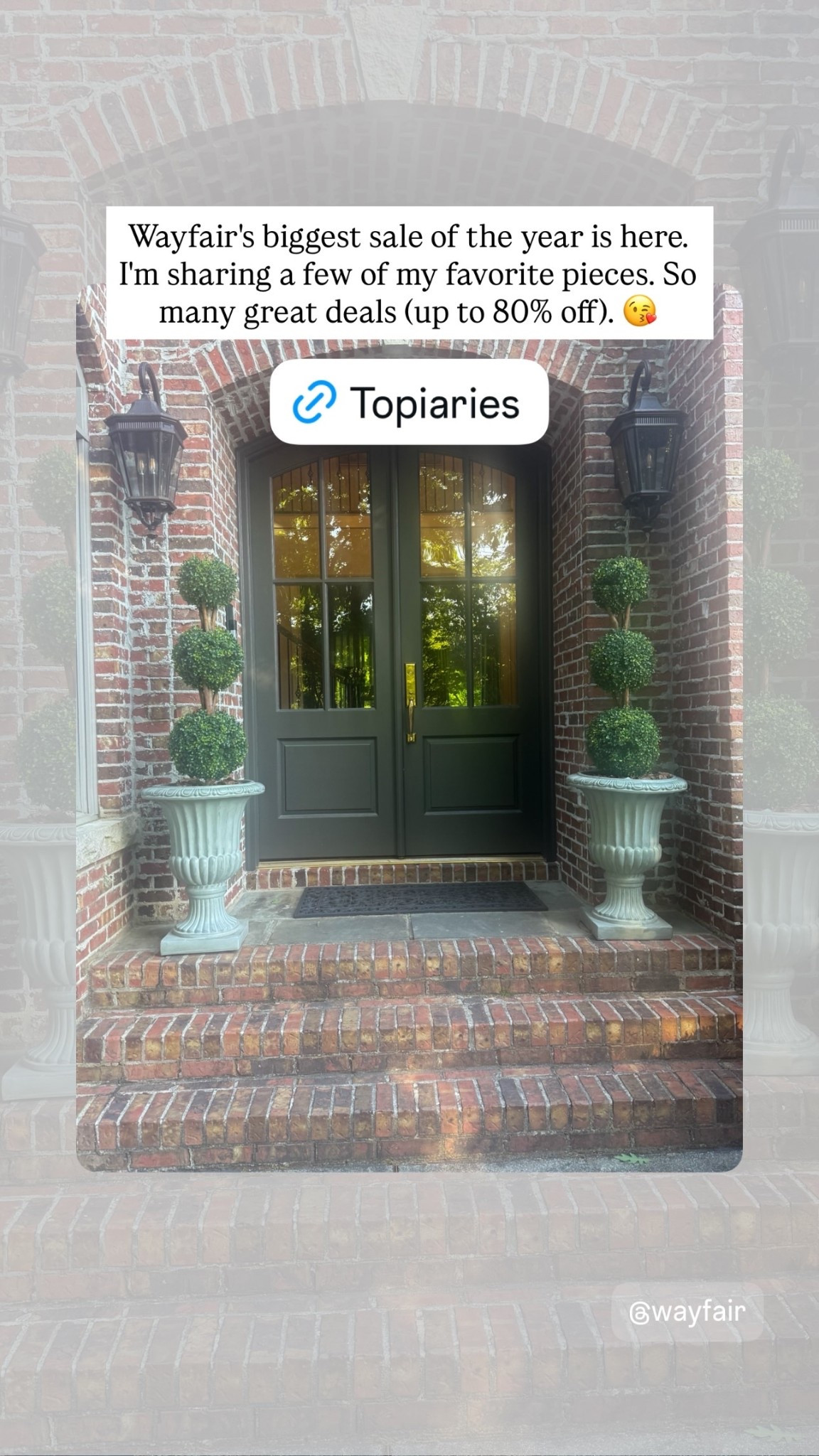 Wayfair's biggest sale of the year is here. I'm sharing a few of my favorite pieces. So many great deals (up to 80% off). 😘