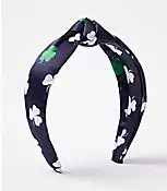 Shamrock Satin Knot Headband | LOFT
