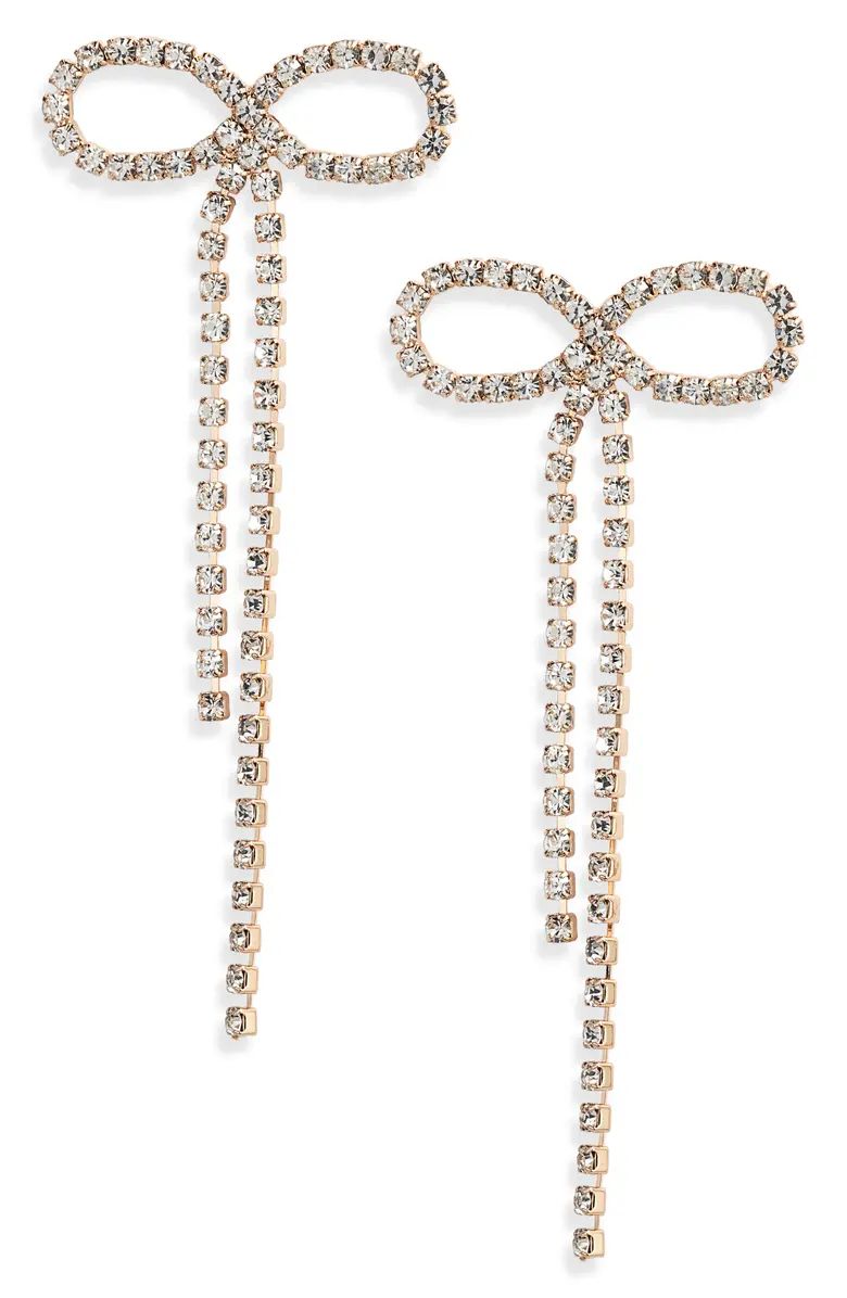 Crystal Bow Drop Earrings | Nordstrom