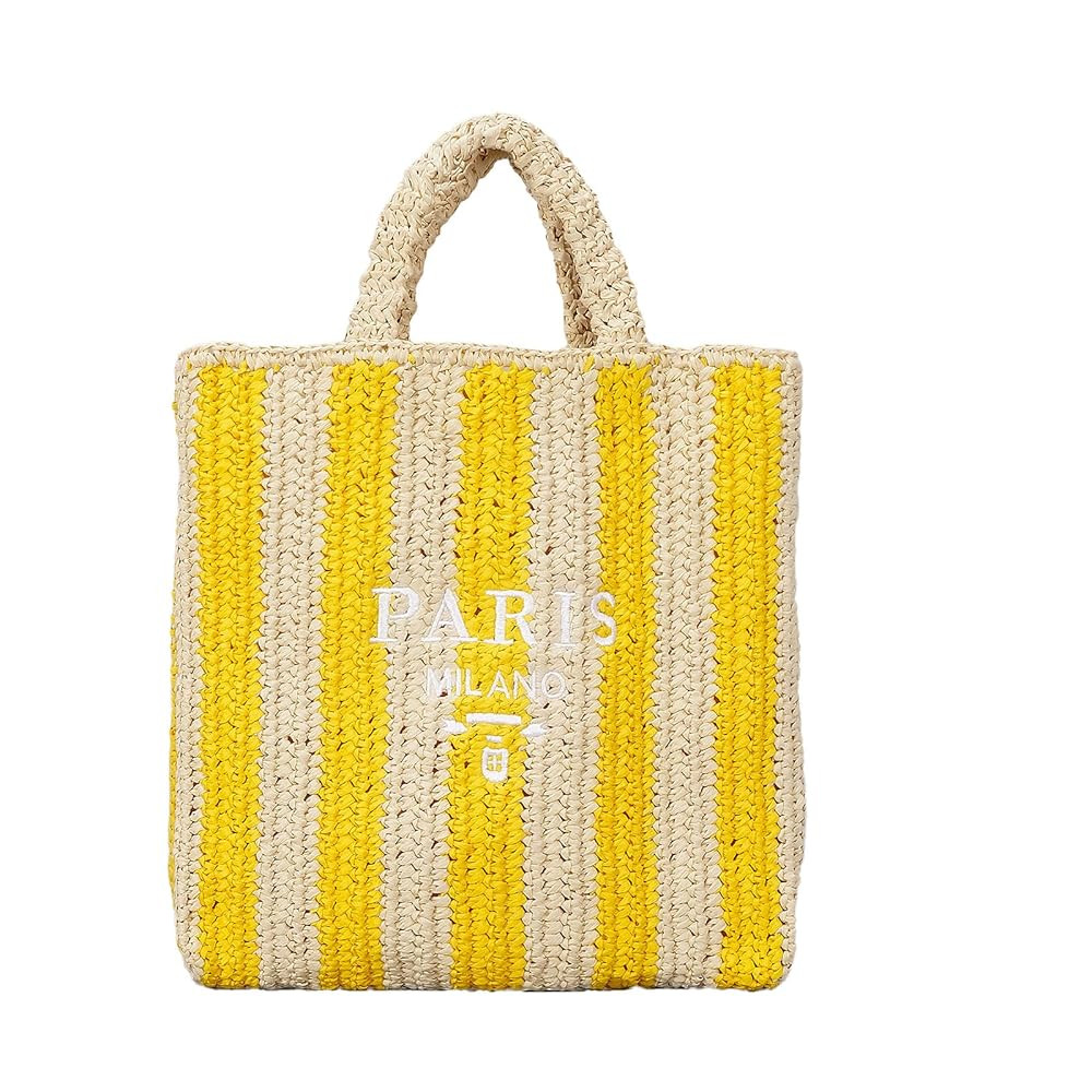 Straw Beach Bag for Women Summer Woven Tote Bag Packable Straw Purses and Handbags for Vacation H... | Amazon (US)