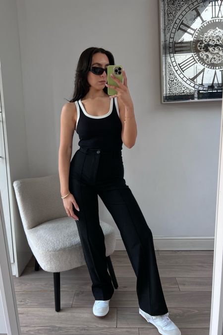 This £6 vest will elevate any look🖤🤌🏼 if u already love a basic vest top then this is perfect, im wearing XS  

#LTKSeasonal #LTKworkwear #LTKstyletip