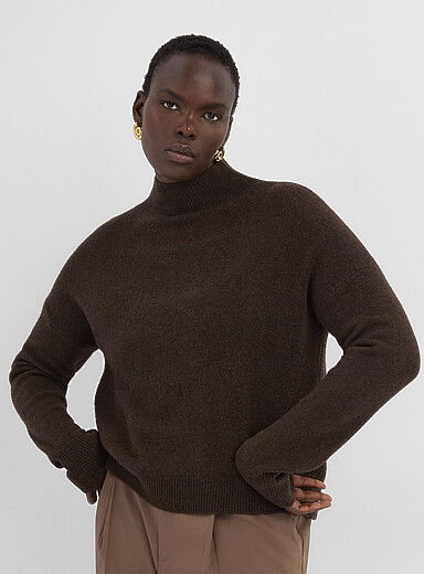 Loose mock-neck sweater | Simons