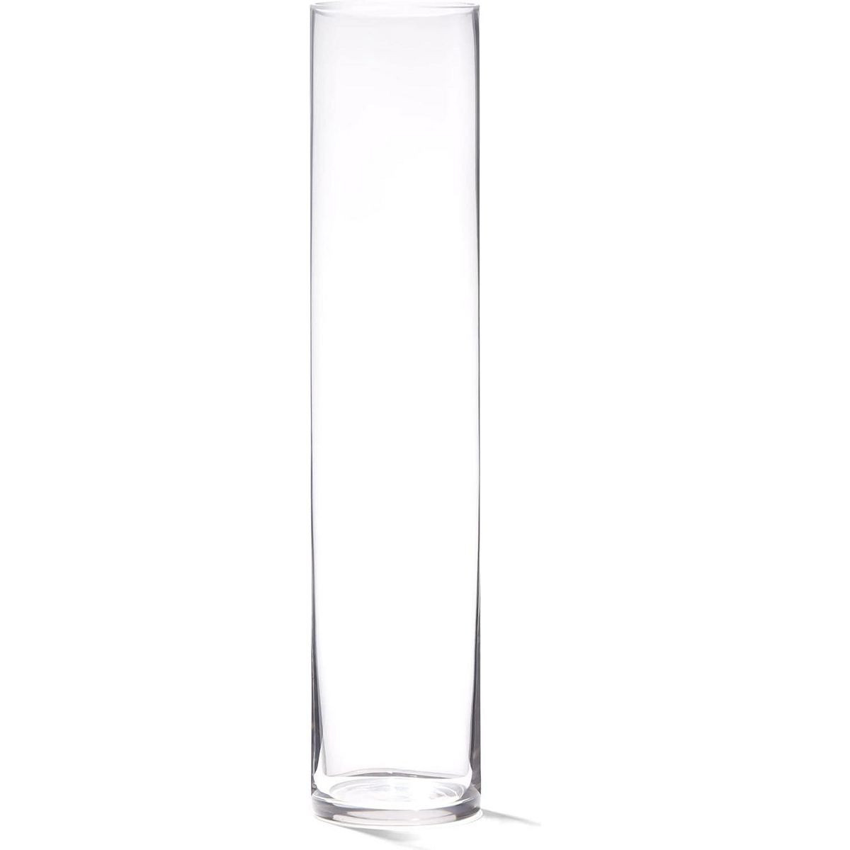 4E's Novelty 16 Inch Cylinder Glass Vase, 3.5" Wide – Clear Tall Glass Vase for Centerpieces, W... | Target