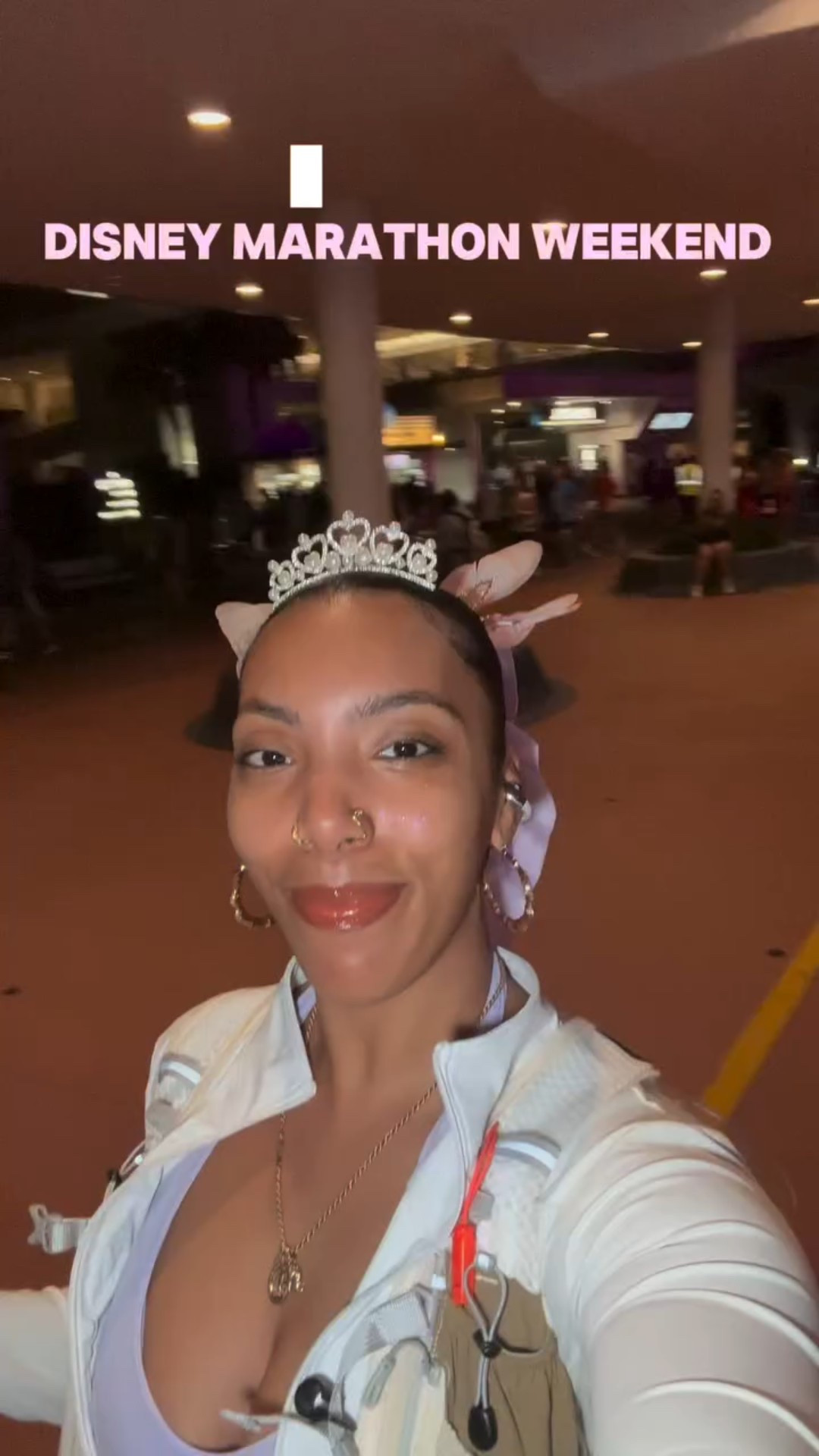 Besides child birth, I think this was one of the hardest things I've ever done. Shes a runner she's a track star!

Not shown in this video because I didn't record was my spiral lol. Mile 9-12 was rough. lol the roads had my ankles screaming for help. I was over it. But pushed through the pain with the help of kind people just simple checking on me. Thank you to those people. I was nervous doing this alone, but I wasn't alone for a min! 

Anyways idk if you read that but if you did, Thanks for being here and thanks for watching. 

Shoes: @nike Nike vomero 18
Bottoms: @fireswan.official_ 
Socks: @rocfitworld code “devyn15”
Sweat towel: @dryki.sweat 

#explore #rundisney #disneyhalfmarathon #disneymarathonweekend