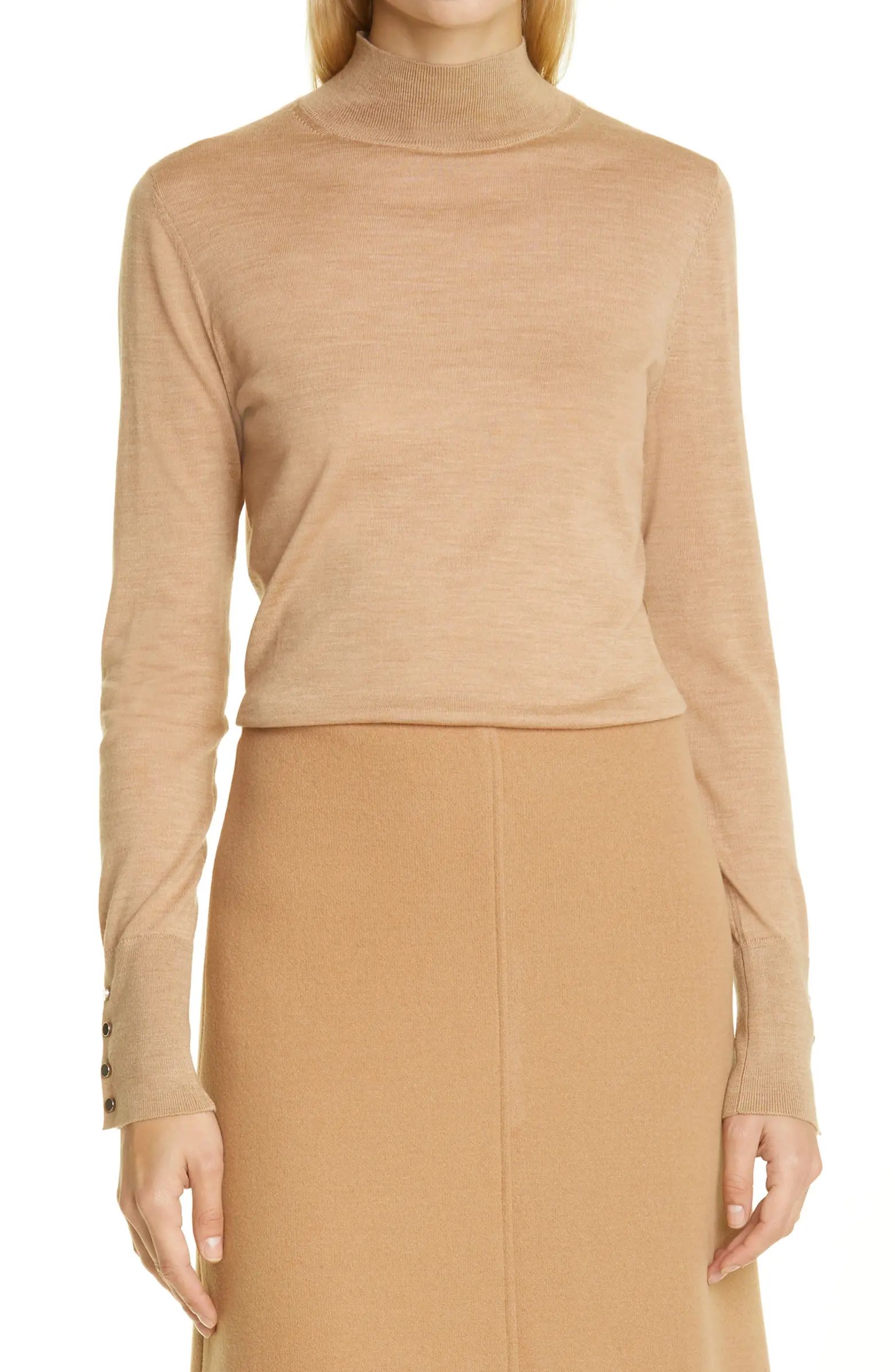 BOSS Fiene Mock Neck Wool Sweater | Nordstrom | Nordstrom