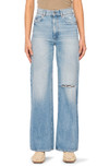 Click for more info about Hepburn Ripped High Waist Ankle Wide Leg Jeans