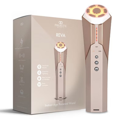REVA Instant Age Renewal Wand by Project E Beauty | Anti-Aging Facial Massager | LED Light | EMS & RF Skin Tightening & Lifting | Sculpting & Toning | Target