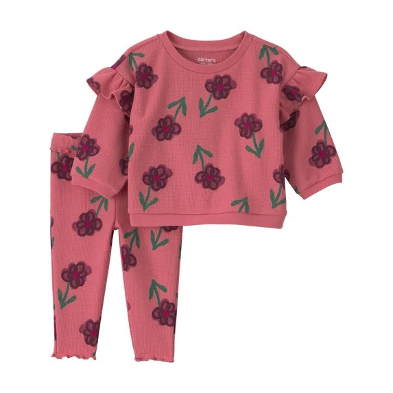 Carter's Child of Mine Baby Girl Outfit Set, 2-Piece, Sizes 0/3-24 Months | Walmart (US)