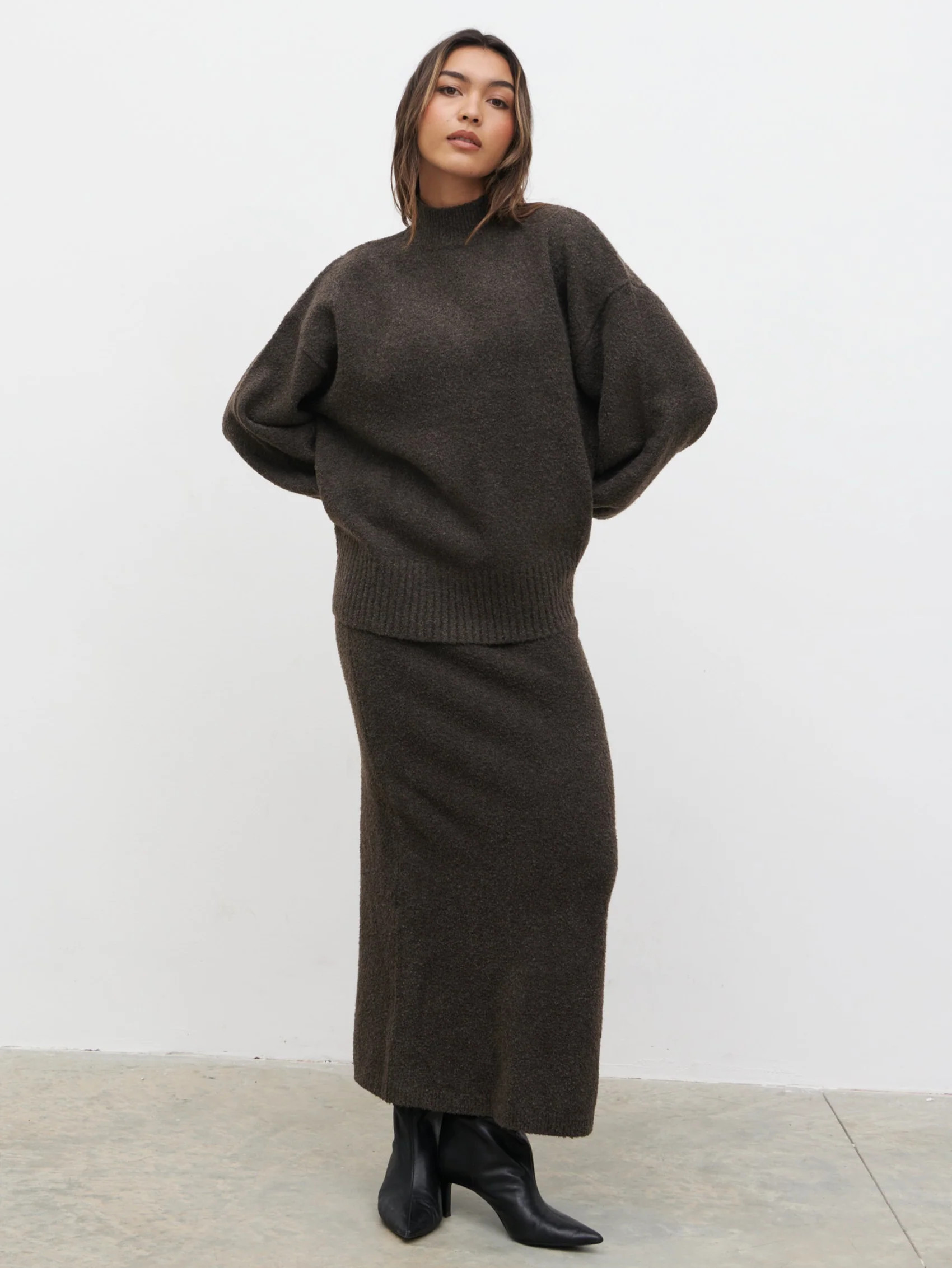 Camille Balloon Sleeve Knit Jumper | Pretty Lavish (UK)