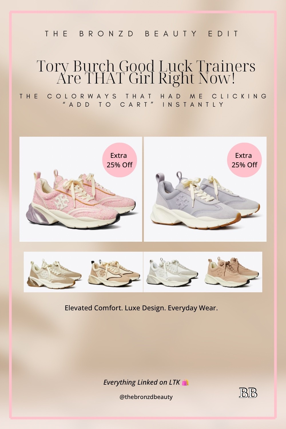 ✨Sale Alert✨ Tory Burch Semi-Annual Sale is live and the Good Luck Trainer is one of my top picks!

tory burch good luck trainer, tory burch sneakers, pink tweed sneaker, elevated casual shoes, designer trainers, tory burch sale, luxe everyday shoes, true to size sneakers, trending fashion 2025, tory burch semi annual sale

#LTKSeasonal #LTKShoeCrush #LTKSaleAlert