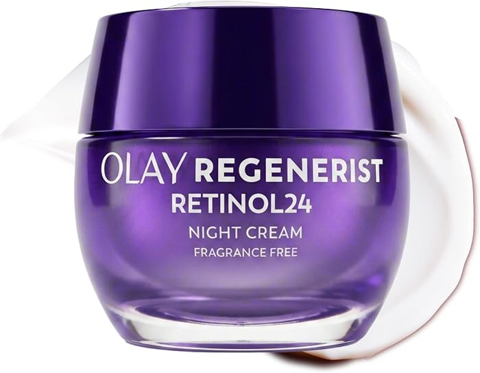 Olay Retinol Night Cream for Women, Anti-Aging Face Moisturizer, Fragrance-Free, Non Greasy - Ant... | Amazon (US)