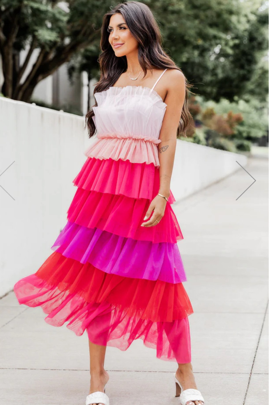 Love this pretty dress and all the shades of the skirt 🩷

#LTKstyletip #LTKSeasonal #LTKFind