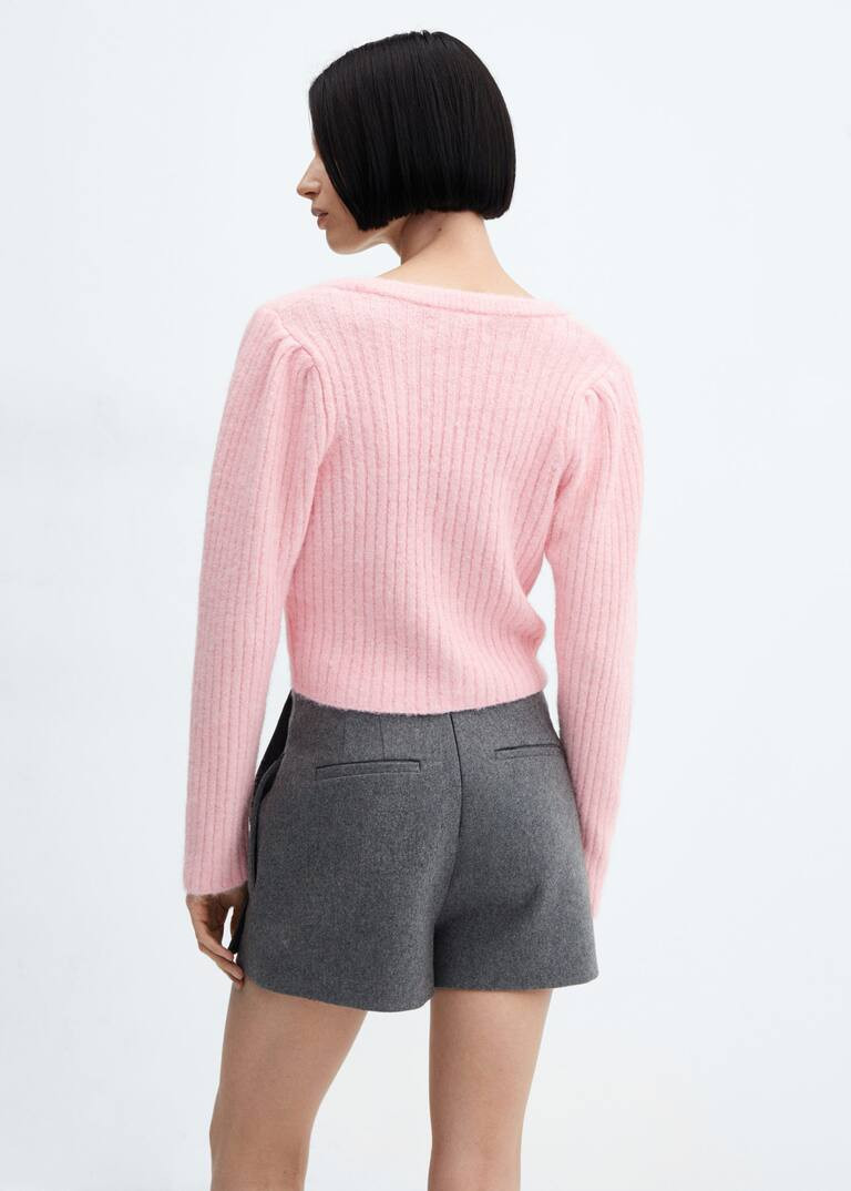 V-neck knitted cardigan -  Women | Mango United Kingdom | MANGO (UK)