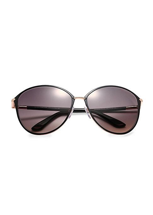 Tom Ford Women's Penelope Cat Eye Sunglasses - Black | Saks Fifth Avenue