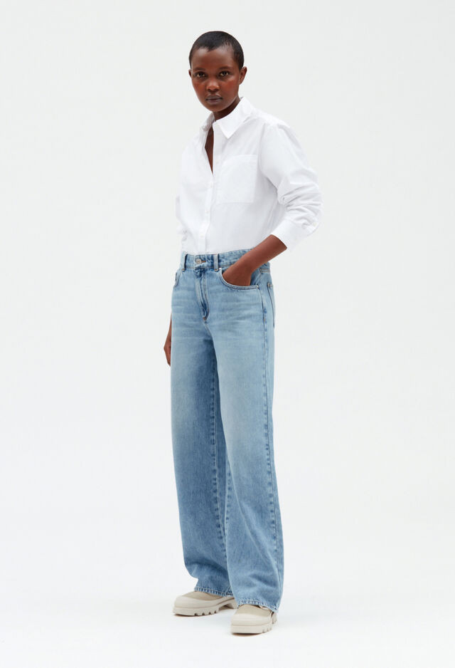 Jean large délavé | Claudie Pierlot (FR, DE, ES, UK)