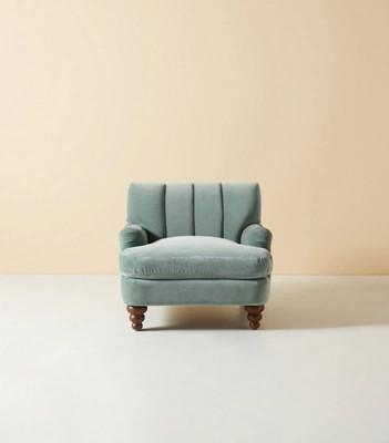 Channel-Tufted Occasional Chair | Anthropologie (US)