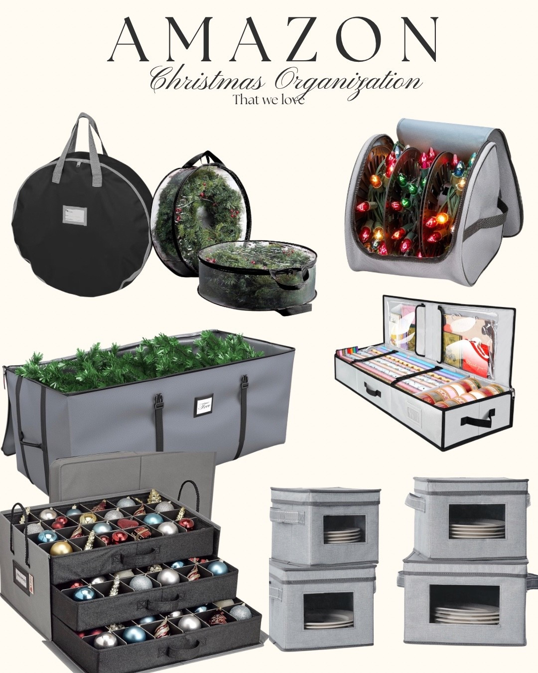 Amazon Christmas Organization I love 
Even though these aren’t linkable here, I wanted to share what truly helps keep our holiday decor protected, sorted, and stress-free year after year. 

#LTKHoliday #LTKSeasonal #LTKHome