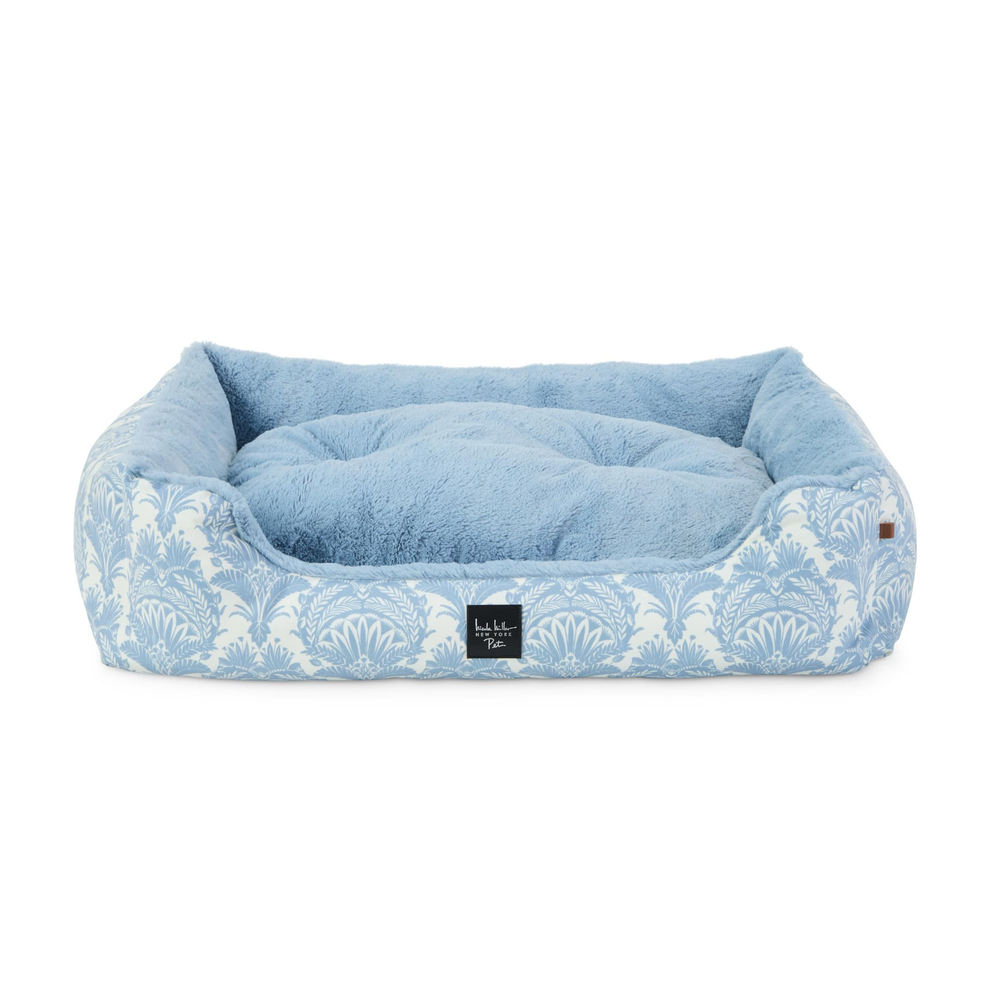 Nicole Miller New York PET Mod Damask Plushy Bolster Pet Bed, Cozy & Calming, Water Repellent, No... | Amazon (US)