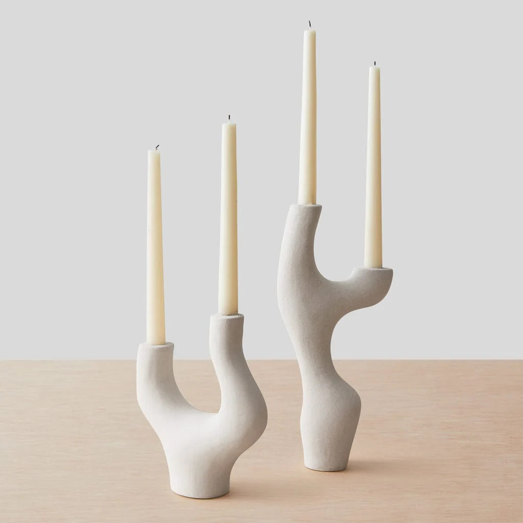 Vida Ceramic Candle Holders - Set of 2 | The Citizenry