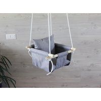 Weatherproof Indoor Baby Swing, Water Resistant Gray Swing For Toddler First Birthday, Waterproof Sw | Etsy (US)