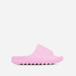 Playoff Flat Slider Sandal In Pink Rubber | EGO Shoes (US & Canada)
