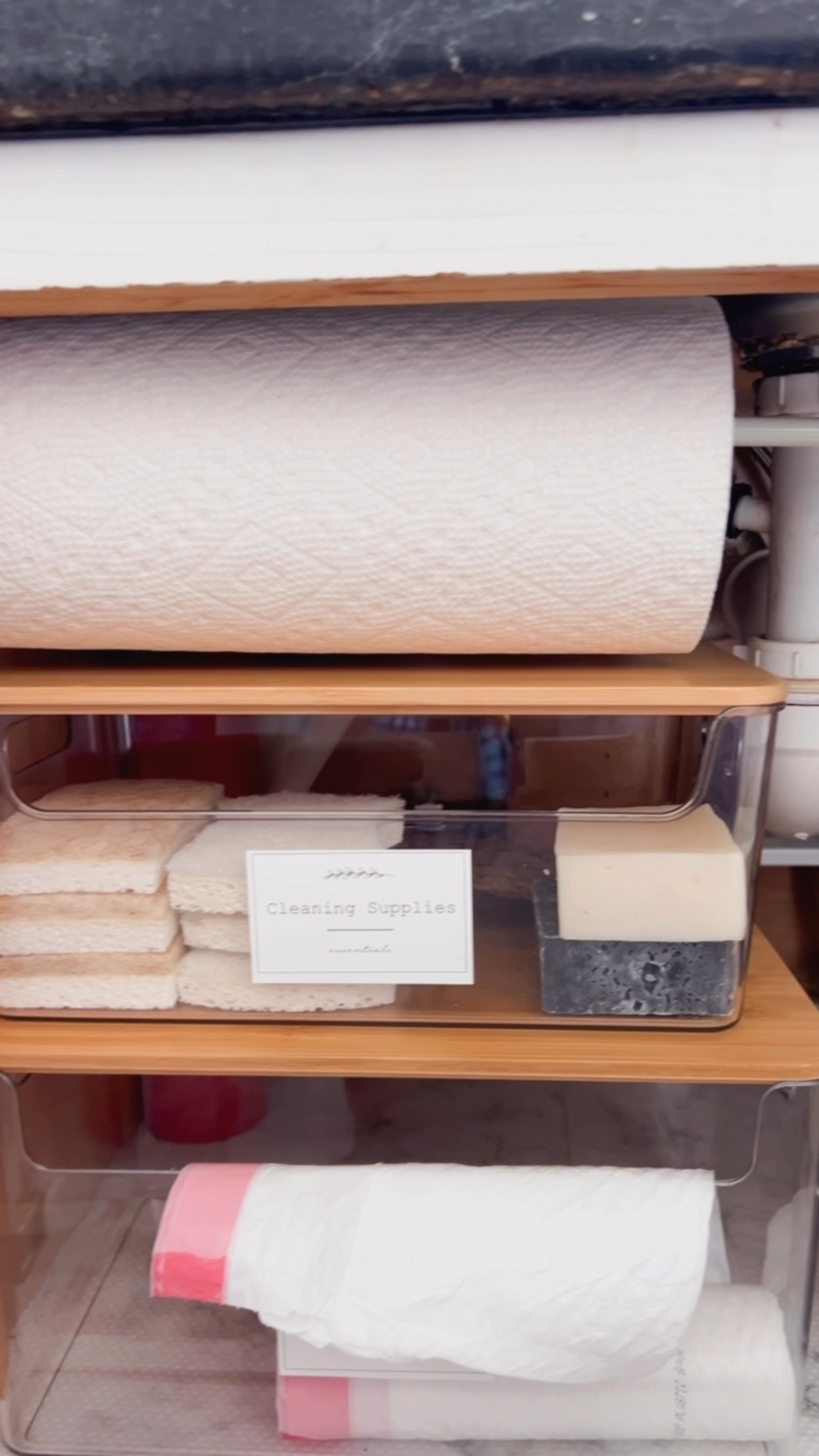 Under the sink organization 

#LTKFamily #LTKHome