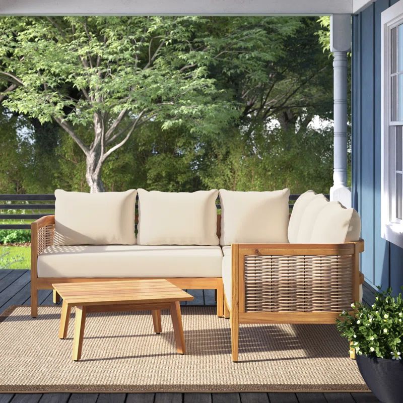 Abbeygail 5 - Person Outdoor Seating Group with Cushions | Wayfair North America
