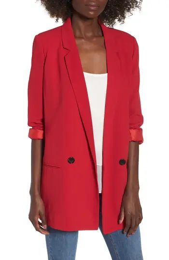 Women's Mural Oversize Blazer, Size X-Small - Red | Nordstrom