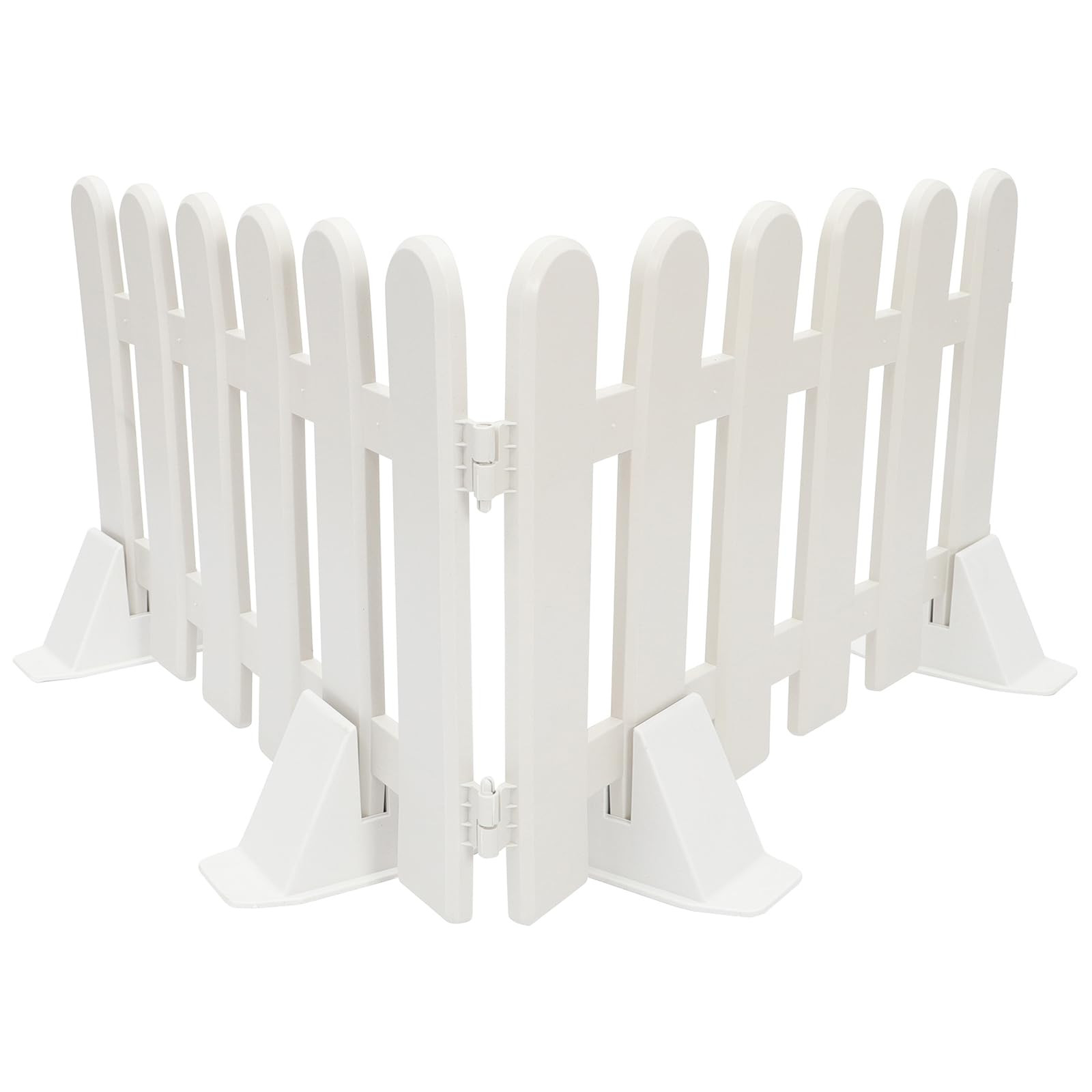 Angoily 2PCS White Plastic Fence Picket Fence for Christmas Xmas Tree Wedding Party Decoration, D... | Amazon (US)