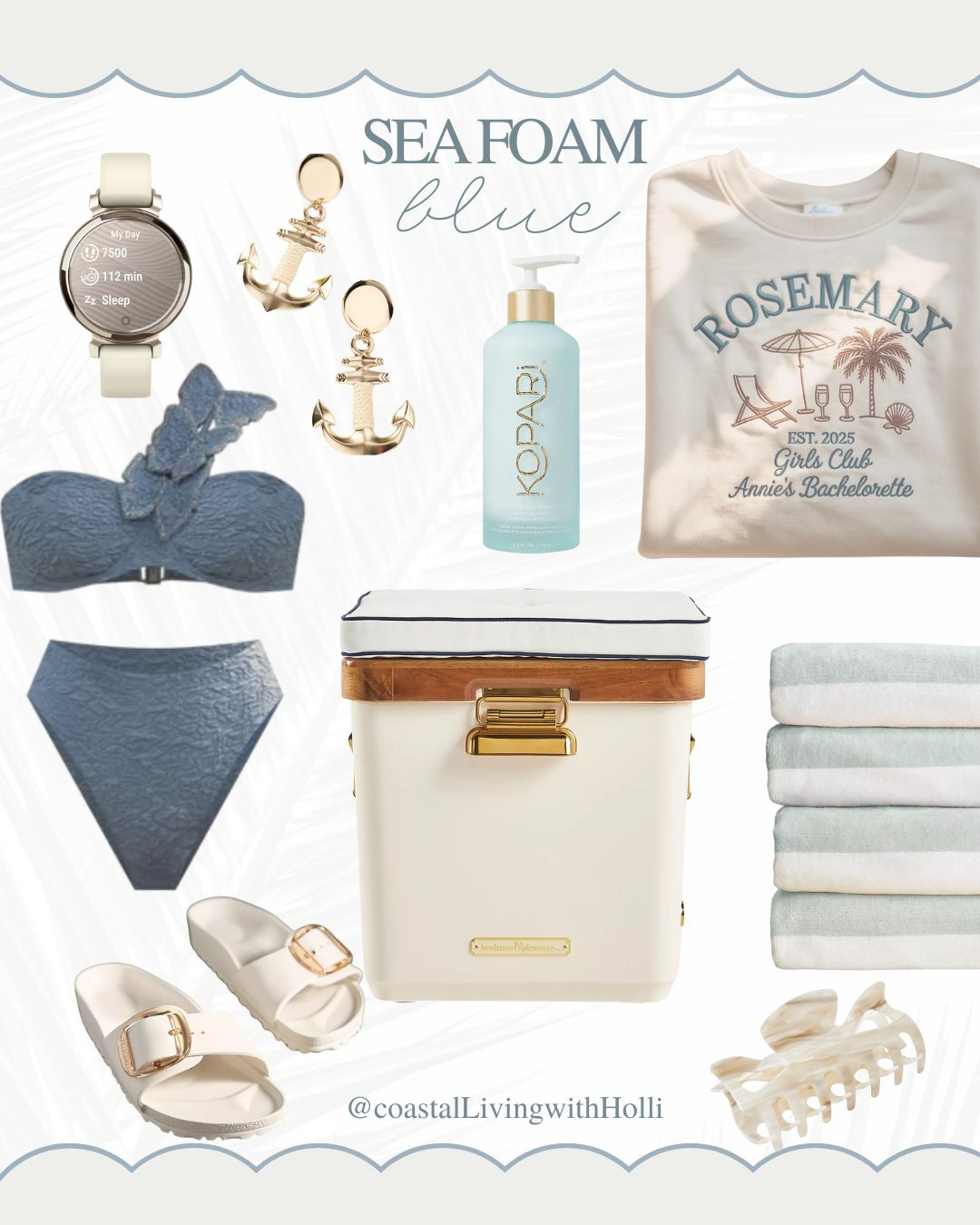 From sandy-shore getaways to breezy afternoons at home, these pieces blend creamy neutrals, sea-washed blues, and sun-kissed gold accents for that relaxed, elevated bay-to-beach style we love. ✨ 

 #LTKSeasonal #LTKSwim #LTKFamily