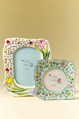 The Mud Fairy Floral Frame | Anthropologie (US)