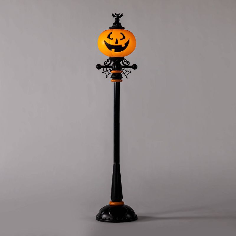 71" Light Up Pumpkin Street Lamp Halloween Decorative Prop - Hyde & EEK! Boutique™ | Target