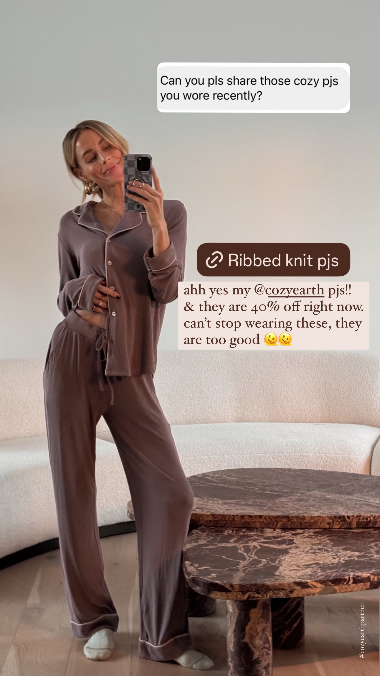 My cozy earth PJs are 40% off right now! 

 #LTKSaleAlert #LTKStyleTip