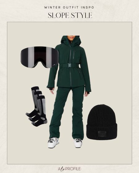 Winter Outfit Inpo - Slope Style // ski outfit, ski outfits, ski pants, ski jacket, goggles, ski trip, ski vacation