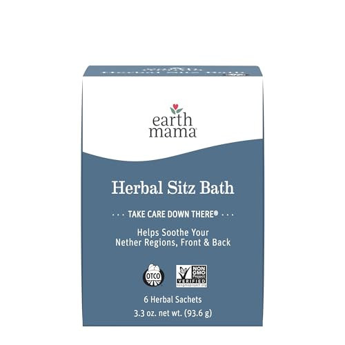 Earth Mama Herbal Sitz Bath | Pregnancy & Postpartum Essentials, Soothing Sitz Bath for Hemorrhoids with Witch Hazel, & Calendula, 6-Count | Amazon (US)