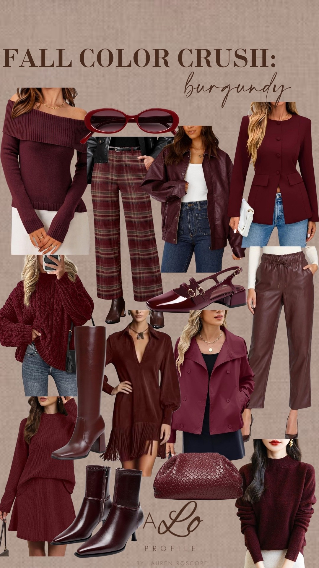Amazon Fall Color Crush: Burgundy // fall outfit, fall fashion, fall style, fall transition, transitional fall outfit, fall collection, fall outfit ideas, fall inspo, fall wardrobe, outfits for fall, trending fall colors, fall color trends