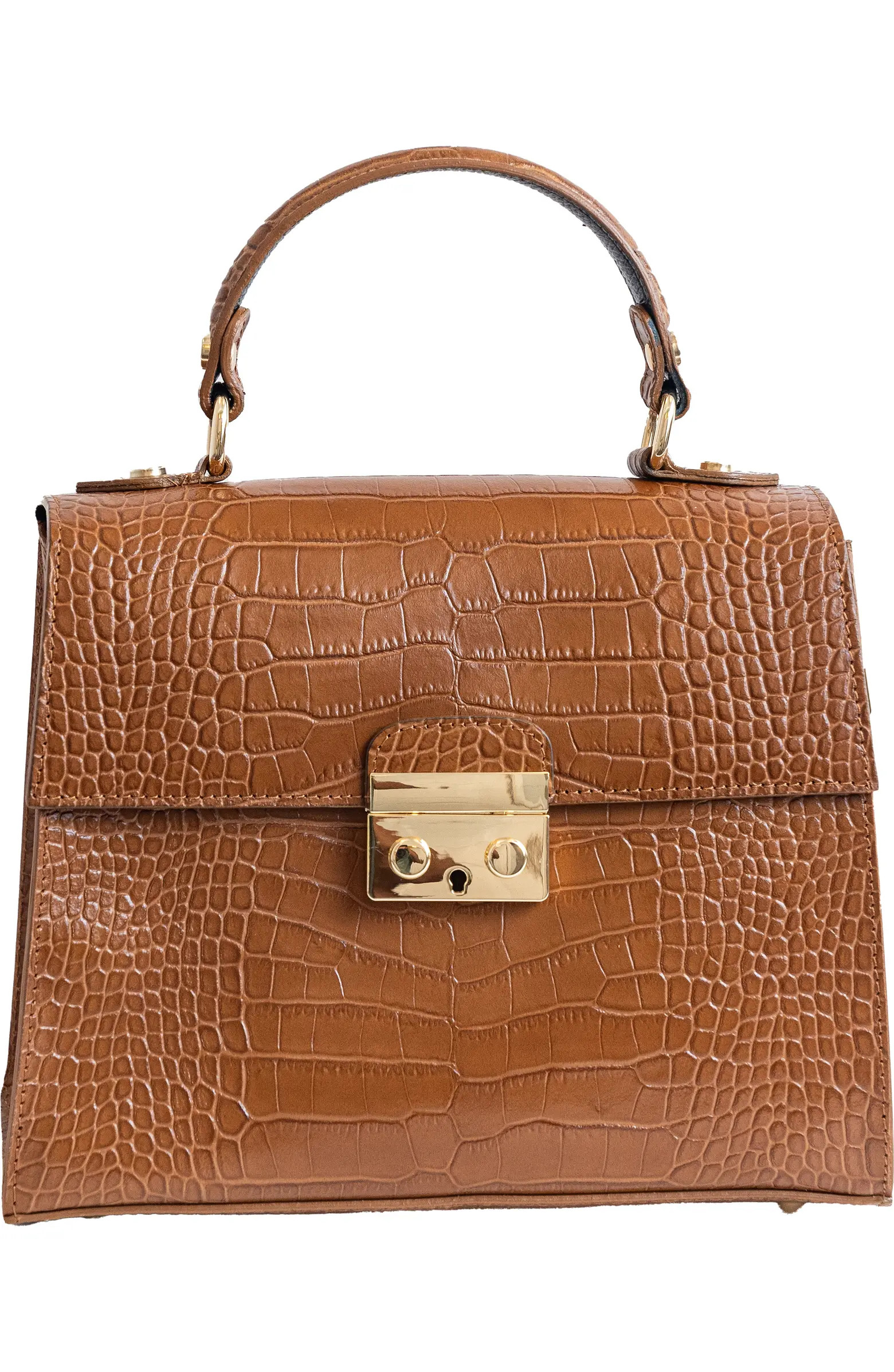 Persaman New York Croc Embossed Handbag | Nordstromrack | Nordstrom Rack