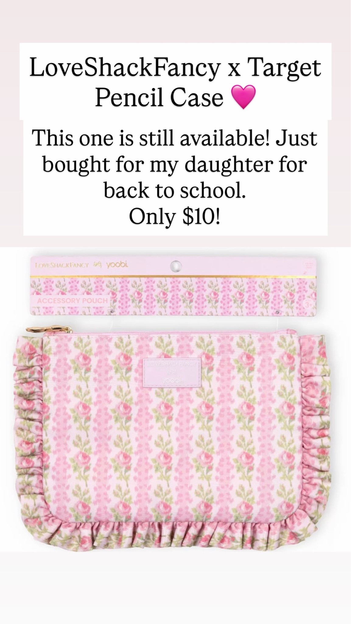 LoveShackFancy x Target pencil case

#LTKKids