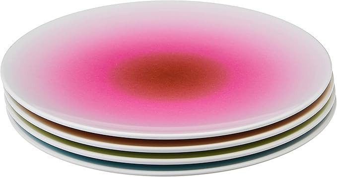 French Bull 6" Melamine Dinnerware Colorful Appetizer Plate Set, 4 Piece - Ombre | Amazon (US)