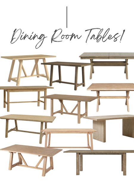 Round up of my favorite dining room tables! All sizes and prices!

Dining room tables, farmhouse table, dining room designs, dining room mood board, dining room furniture, dining room table, wood tables, coastal home design 

#LTKhome #LTKsalealert