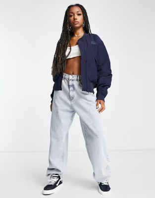 Lacoste bomber jacket in navy | ASOS (Global)