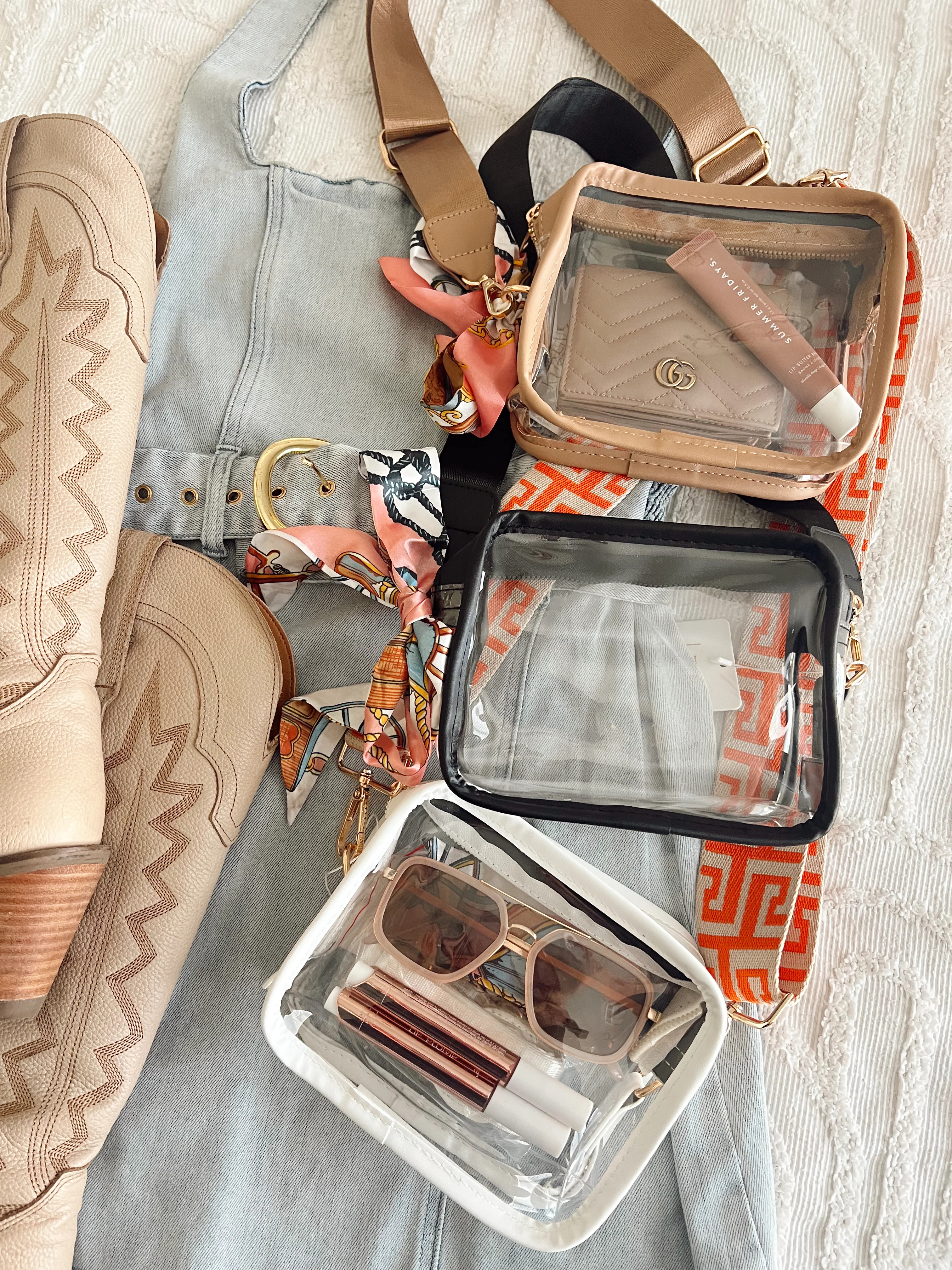 Clear Gameday + Concert Purse - READY TO SHIP | KenzKustomz