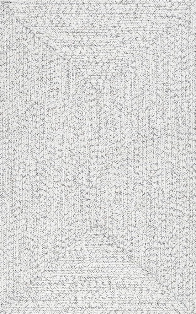 nuLOOM Wynn Braided Indoor/Outdoor Area Rug, 4x6, Ivory | Amazon (US)