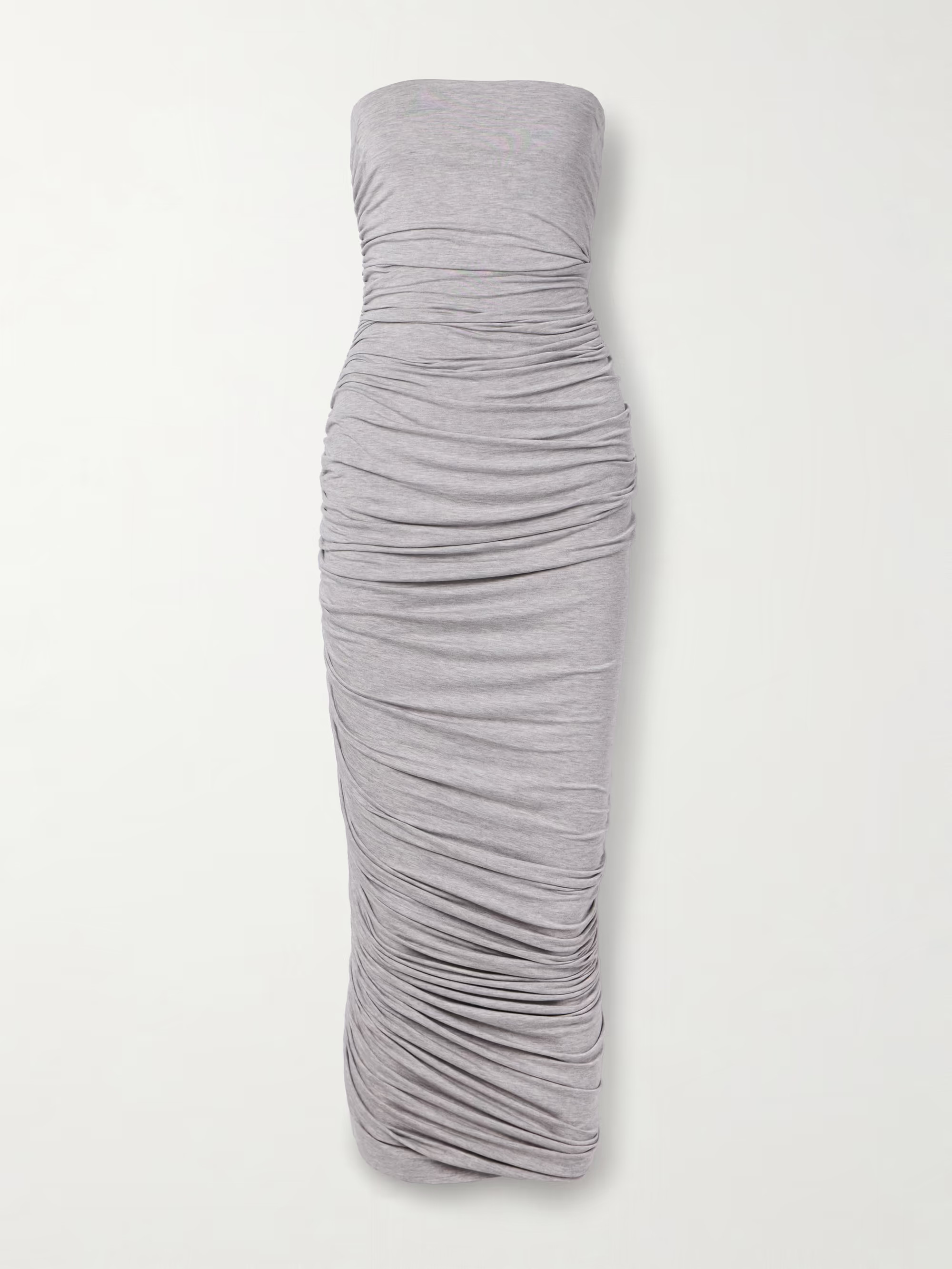 Diana strapless ruched asymmetric stretch-jersey dress | NET-A-PORTER (UK & EU)