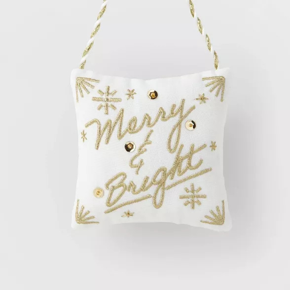 Mini Merry & Bright Pillow Christmas Tree Ornament - Wondershop™ | Target