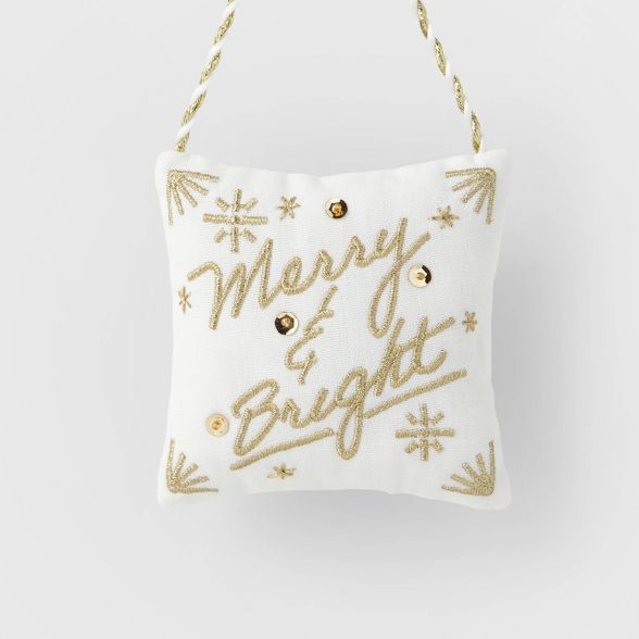 Mini Merry & Bright Pillow Christmas Tree Ornament - Wondershop™ | Target