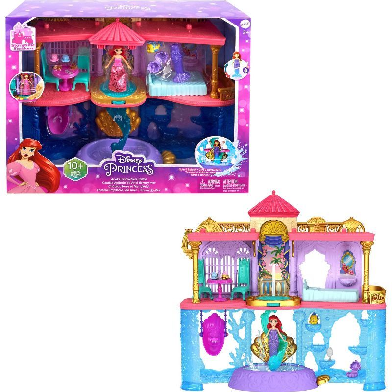 Disney Princess Ariel Stacking Castle Doll House with Small Doll | Target