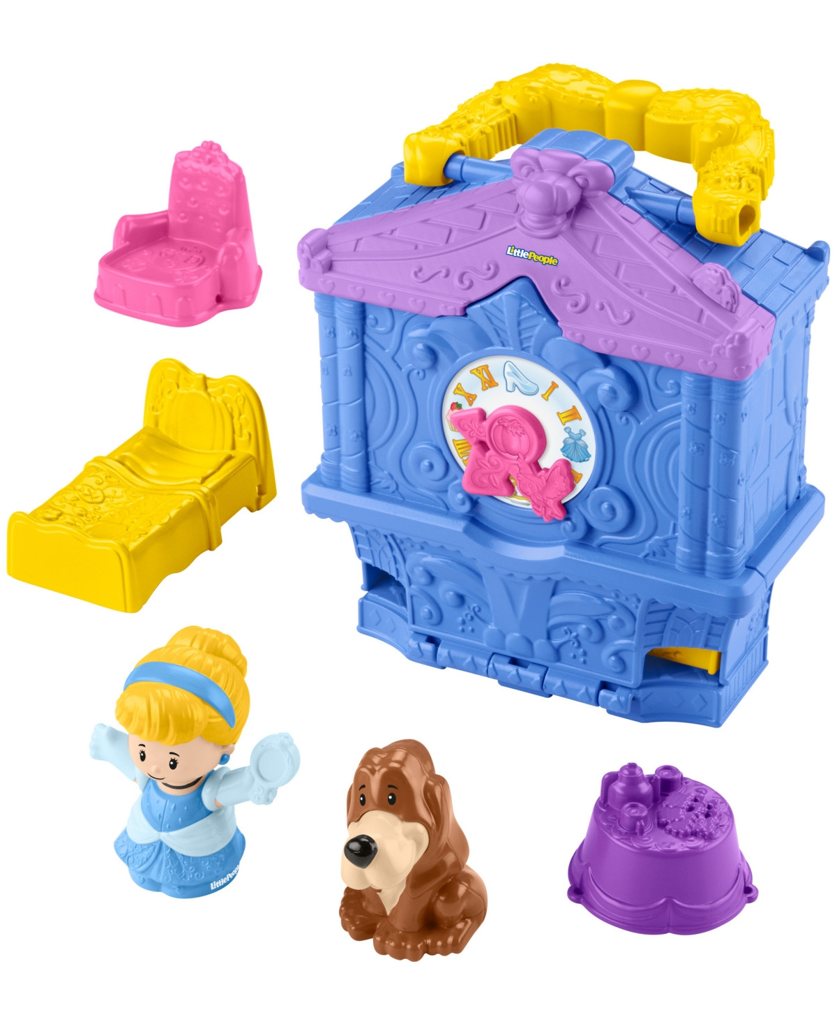 Disney Princess Cinderella On-the-Go Playset for Toddler Pretend Play, 2 Figures - Multi-Color | Macy's